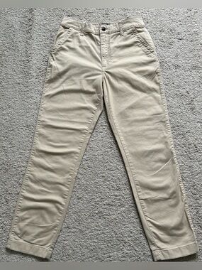 Abercrombie & Fitch Ankle Straight High Rise Chino Pants